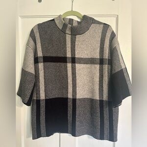 Belldini Black and Gray Striped Sweater